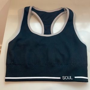 Soul Cycle Ribbed Sports Bra